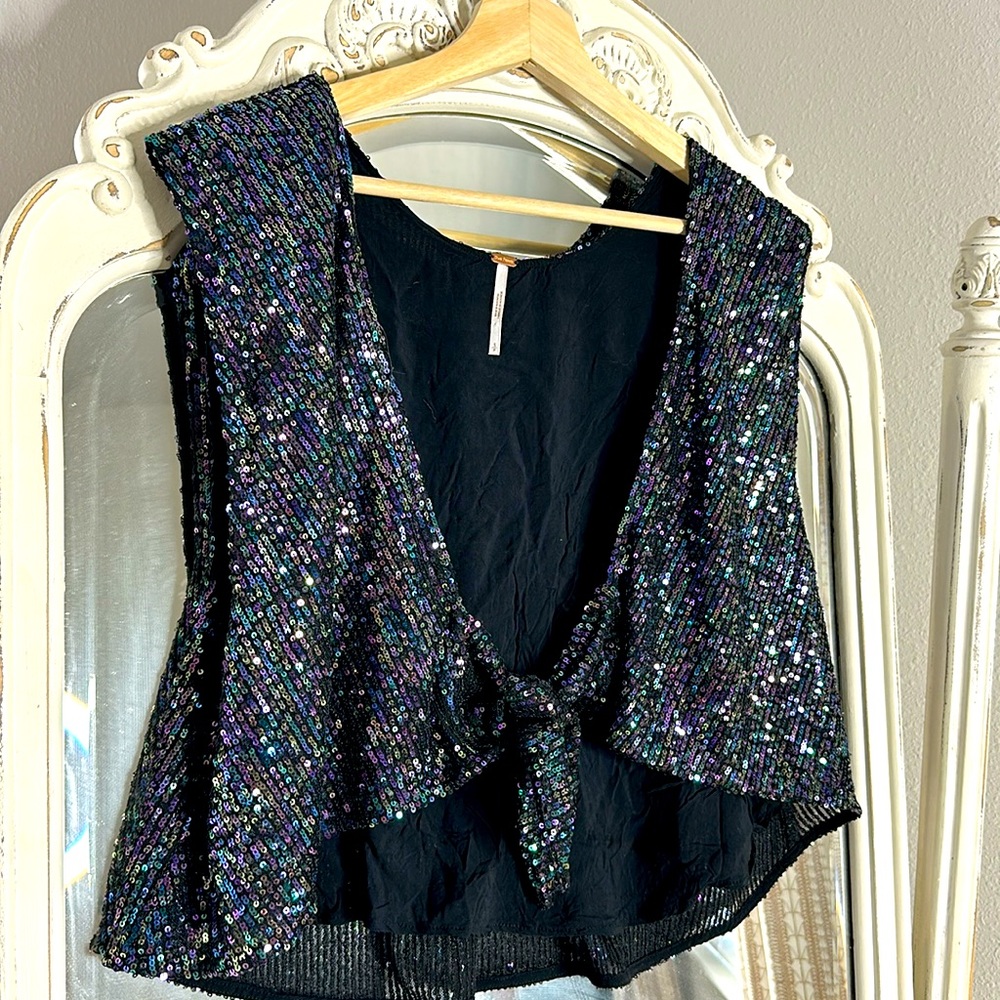 Free People- Lost In Your Light Vest Top S